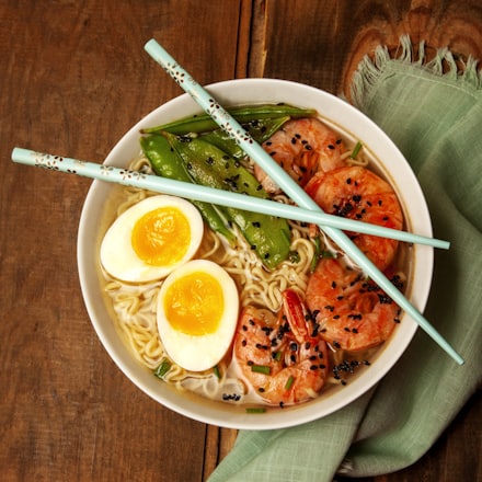 Miso ramen with egg