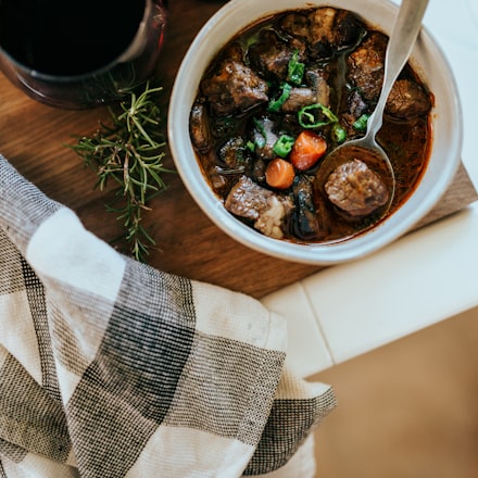 Beef stew with rosemary